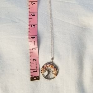Citrine tree of life necklace